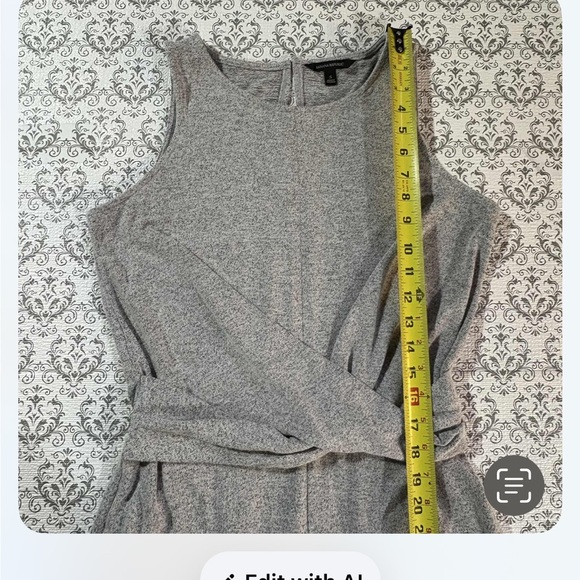 Banana Republic Heather Gray Sleeveless Jumpsuit - Picture 9 of 14